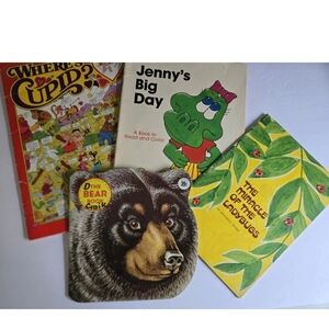 Children's Book Lot Vintage Jennies Big Day Where's Cupid The Bear Book